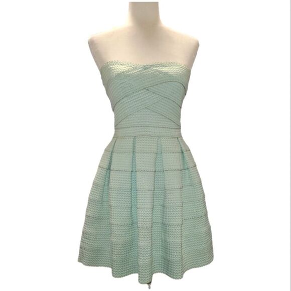 Strapless June & Ivy Bandage Dress - Picture 3 of 9